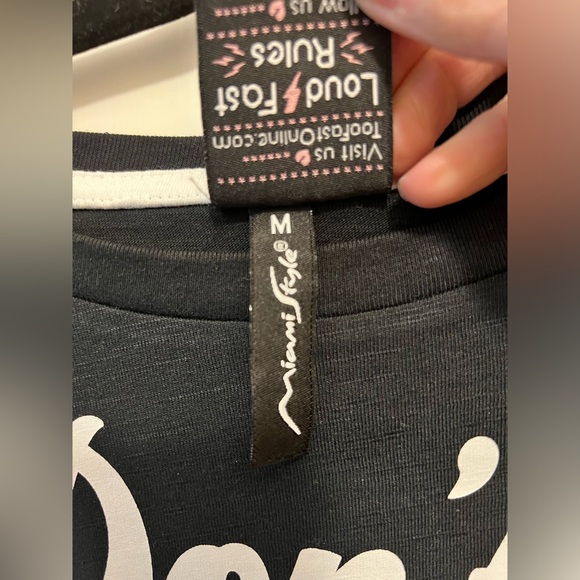 Too Fast - “Don’t Touch Me” Long-Sleeved Crop Top (Medium) EUC - Picture 4 of 6